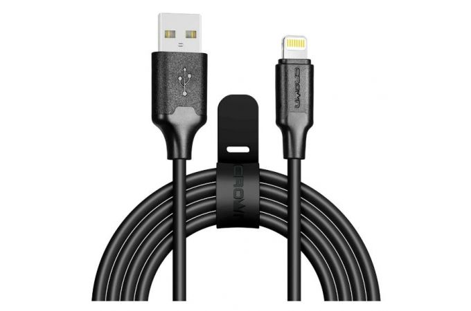 Кабель USB - Lightning Crown (3018L) Apple 8-pin 2A (черный) 2м