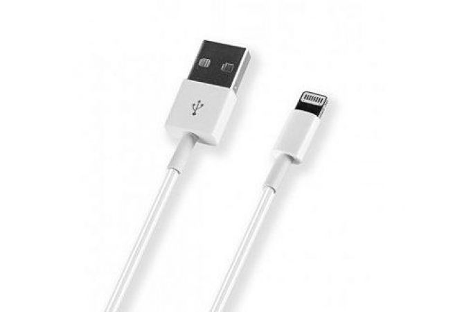 Кабель USB - Lightning Deppa (72114) Apple 8-pin (белый) 1.2м