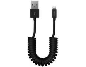 Кабель USB - Lightning Deppa (72121) Apple 8-pin витой (черный) 1.5м