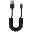 Кабель USB - Lightning Deppa (72121) Apple 8-pin витой (черный) 1.5м