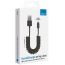 Кабель USB - Lightning Deppa (72121) Apple 8-pin витой (черный) 1.5м