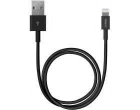 Кабель USB - Lightning Deppa (72224) Apple 8-pin (черный) 2м