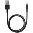 Кабель USB - Lightning Deppa (72224) Apple 8-pin (черный) 2м