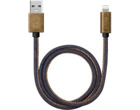 Кабель USB - Lightning Deppa (72275) Apple 8-pin MFI (синий джинса) 1.2м