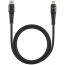Кабель USB Type-C - Lightning Deppa (72297) USB-C - 8-pin PD (черный) 1.2м