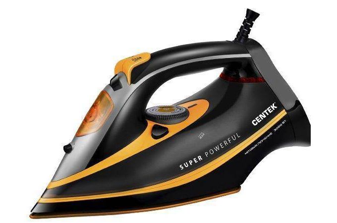 Утюг CENTEK CT-2358 желтый 3000 Вт, 380 мл, керам. подошва, автоотключение