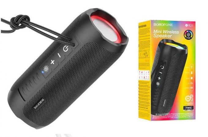 Портативная беспроводная колонка BOROFONE BR21 Sports BT (черный)