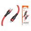 Кабель USB - MicroUSB BOROFONE BU35 Influence 2,4A (красный) 1,2м