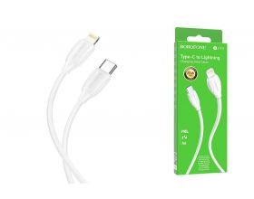 Кабель USB Type-C - Lightning BOROFONE BX19 PD (белый) 1м