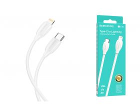 Кабель USB Type-C - Lightning BOROFONE BX19 PD (белый) 2м