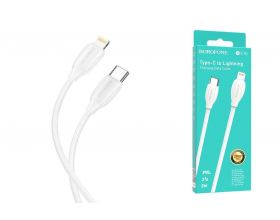 Кабель USB Type-C - Lightning BOROFONE BX19 PD (белый) 2м