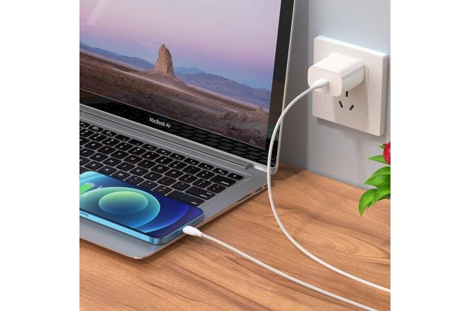 Кабель USB Type-C - Lightning BOROFONE BX19 PD (белый) 3м