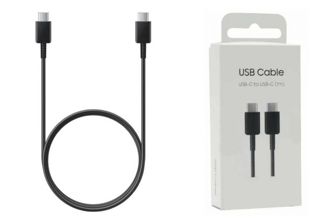 Кабель USB Type-C - USB Type-C 5A ORG (черный) 1м Samsung  EP-DN975  GH39-02142A BBE