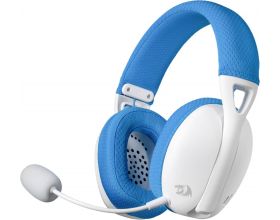 Гарнитура игровая беспроводная Redragon Ire Pro белый+синий BT,2.4G /проводной, звук 7.1