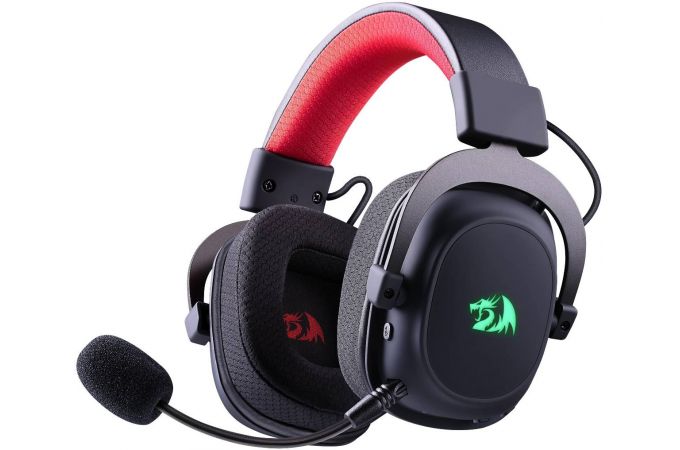 Гарнитура игровая беспроводная Redragon Zeus Pro черный BT,2.4G /проводной, мембрана 53 мм,звук 7.1