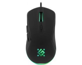 Мышь игровая Defender Arga GM-049 черный +ковер 1200-3600 dpi / подсветка / кабель 1,5м