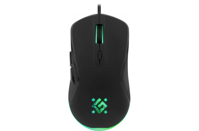 Мышь игровая Defender Arga GM-049 черный +ковер 1200-3600 dpi / подсветка / кабель 1,5м