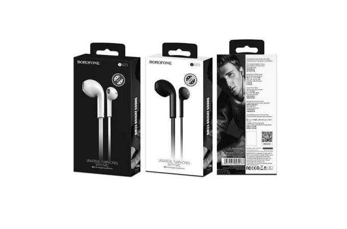 Наушники вакуумные проводные BOROFONE BM-23 Bright sound (черный)