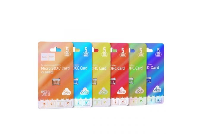 Карта памяти microSDHC HOCO 4 GB (class 6) без адаптера