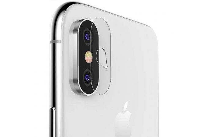 Защитное стекло камеры iPhone X/XS прозрачное