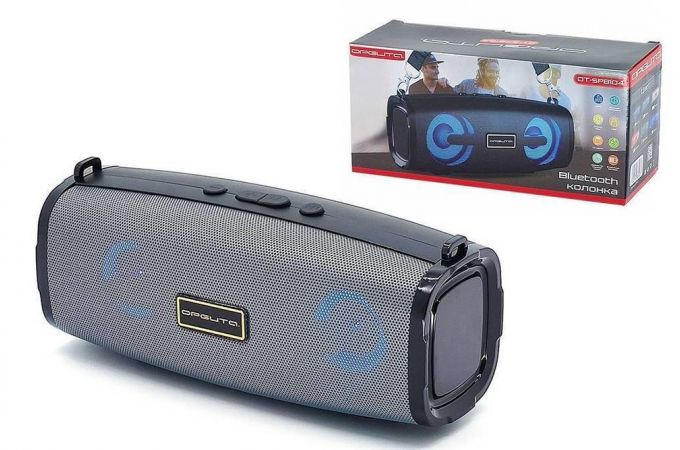 Портативная беспроводная колонка Орбита OT-SPB104 (серый)