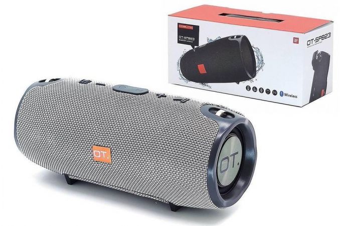 Портативная беспроводная колонка Орбита OT-SPB23 BT (серый)