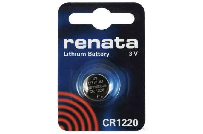 Батарейка литиевая Renata CR1220 BL1 блистер цена за 1 шт (Швейцария)
