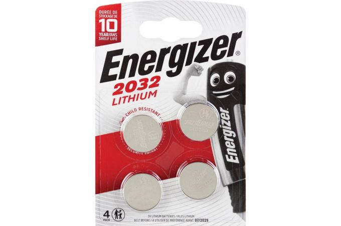 Батарейка литиевая Energizer CR2032 BL4 блистер цена за 4 шт