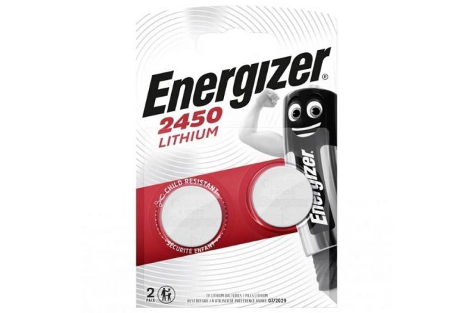 Батарейка литиевая Energizer Lithium CR2450 BL2 блистер цена за 2 шт