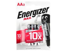 Батарейка алкалиновая Energizer MAX LR6/316 AA BL2 блистер цена за 2 шт