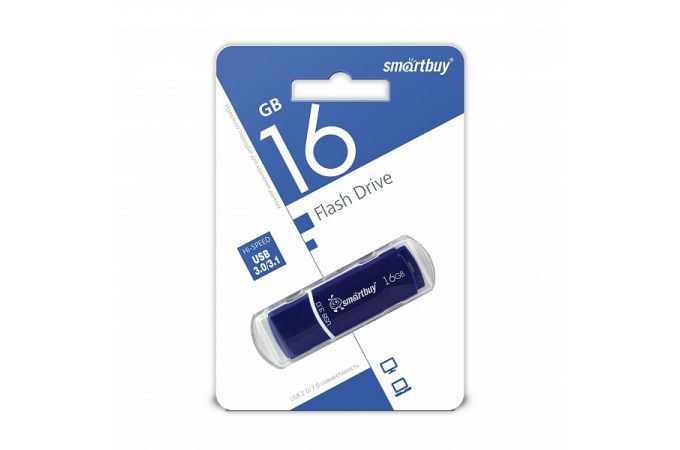 Флешка USB 3.0 Smartbuy 16GB Crown Blue (SB16GBCRW-Bl)