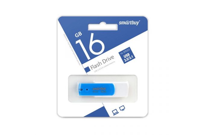 Флешка USB 3.0 SmartBuy 16GB Diamond Blue (SB16GBDB-3)