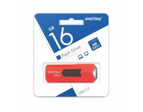 Флешка USB 3.0 Smartbuy 16GB STREAM Red (SB16GBST-R3)