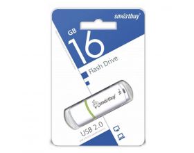 Флешка USB 2.0 Smartbuy 16GB Crown White (SB16GBCRW-W)