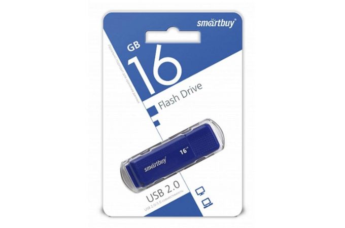 Флешка USB 2.0 Smartbuy 16GB Dock Blue (SB16GBDK-B)