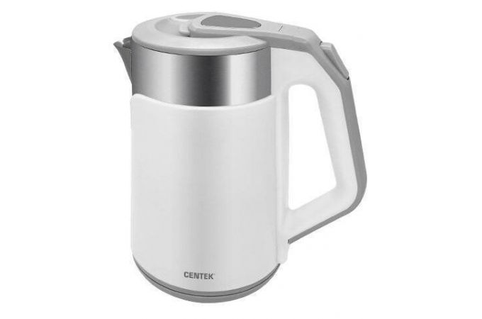Чайник CENTEK CT-0023 белый 2000Вт, 2,0 л, металл, двойные стенки