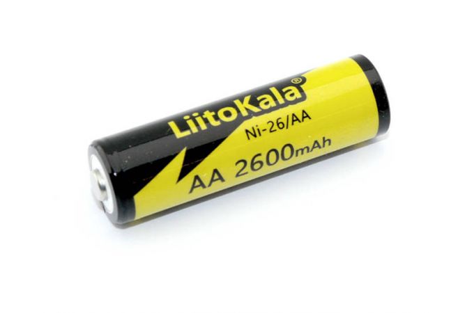 Аккумуляторная батарейка LiitoKala Ni-26 AA Ni-Mh 2600mAh, 1.2V