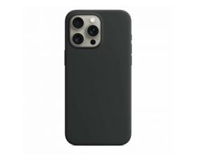 Чехол для iPhone 13 (6,1) MagSafe силиконовый с анимацией в цвет чехла на экране Midnight (черный)