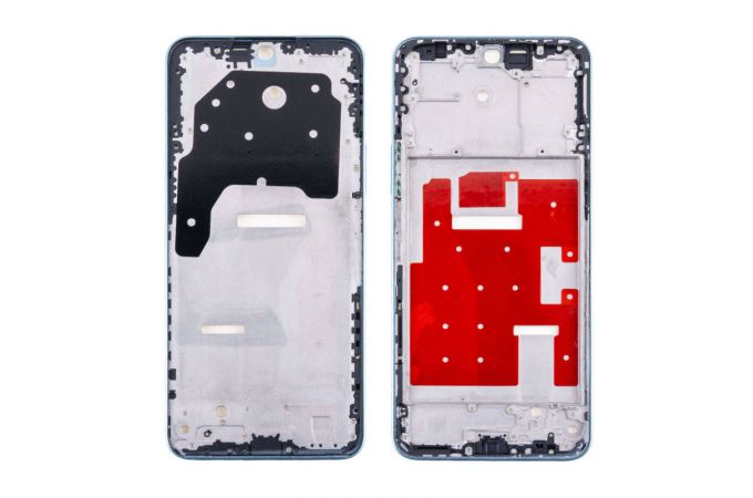 Средняя часть для Huawei Honor X8a (CRT-LX1)/ 90 Lite (CRT-NX1) (рамка дисплея) голубой, с разбора