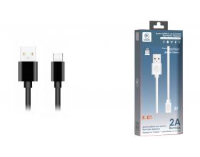 Кабель USB - USB Type-C MARK K-01 2А 1м черный