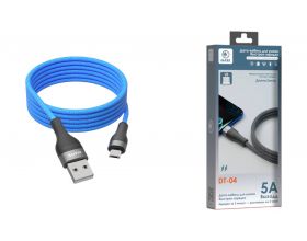Кабель USB - MicroUSB MARK DT-04 5А 2м синий
