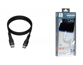 Кабель USB Type-C - USB Type-C MARK DR-25 черный