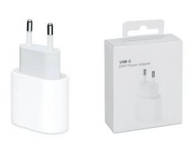 Сетевое зарядное устройство USB-C 20W iPhone 12/12Pro/12Pro Max прямоугольник (or.) (белый)