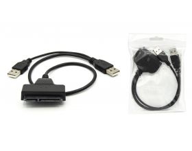 Кабель USB2.0 Type-A (M) --> SATA II + доп.питание (USB2.0)