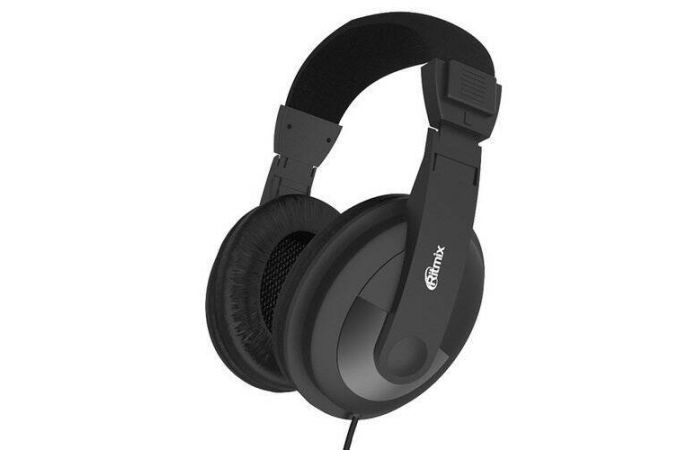 Наушники мониторные проводные Ritmix rh-524TV (черный)