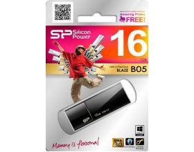 Флешка USB 2.0 Silicon Power Blaze B05 Black 16Gb