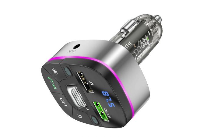 FM-Модулятор HOCO E71 Crystal QC3.0 car BT FM transmitter