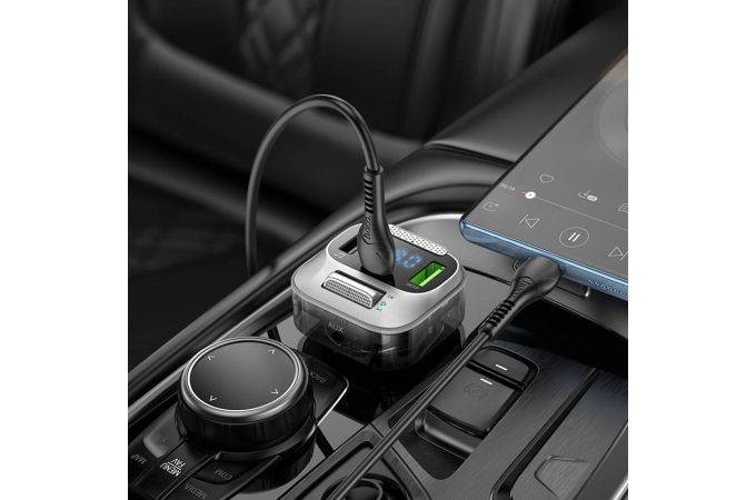 FM-Модулятор HOCO E75 Bravery PD30W  car BT FM transmitter