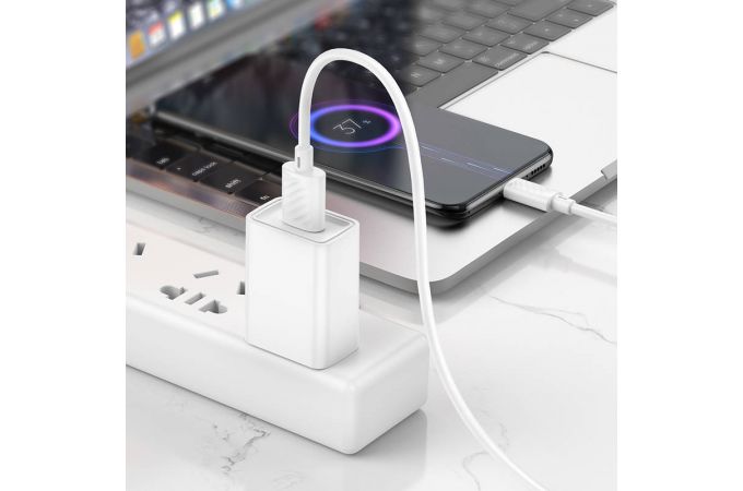 Кабель USB - MicroUSB HOCO X88 (белый) 1м