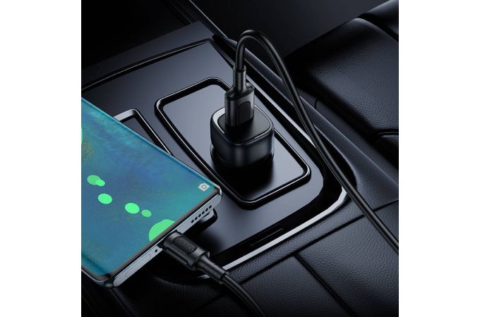 Автомобильное зарядное устройство BOROFONE BZ34 Cloud QC3.0 с одним портом (Type-C) (белый)